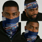 Personalized Cape Verde Blue Sharks Neck Gaiter Giant Spirit African Football 2026 Mascot