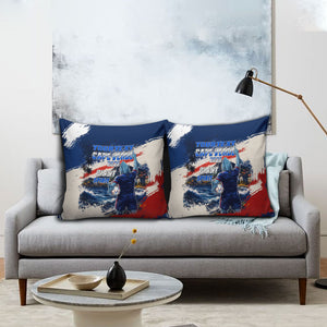 Personalized Cape Verde Blue Sharks Pillow Cover Giant Spirit African Football 2026 Mascot