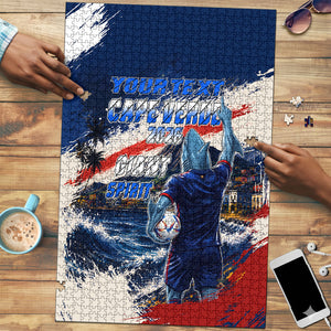Personalized Cape Verde Blue Sharks Puzzle Giant Spirit African Football 2026 Mascot