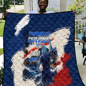 Personalized Cape Verde Blue Sharks Quilt Giant Spirit African Football 2026 Mascot