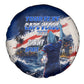 Personalized Cape Verde Blue Sharks Spare Tire Cover Giant Spirit African Football 2026 Mascot