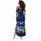 Personalized Cape Verde Blue Sharks Summer Maxi Dress Giant Spirit African Football 2026 Mascot