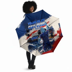 Personalized Cape Verde Blue Sharks Umbrella Giant Spirit African Football 2026 Mascot