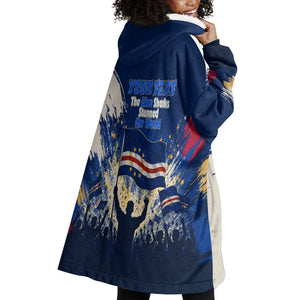 Personalized Cape Verde Blue Sharks Wearable Blanket Hoodie Giant Spirit African Football 2026 Mascot