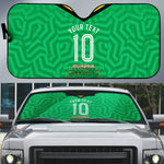 Personalized Guyana Cricket Amazon Warriors Auto Sun Shade Tribal Warrior Mascot Fan