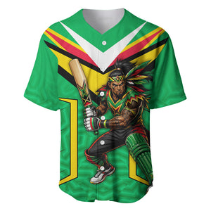 Personalized Guyana Cricket Amazon Warriors Baseball Jersey Tribal Warrior Mascot Fan