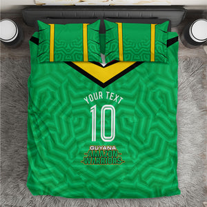 Personalized Guyana Cricket Amazon Warriors Bedding Set Tribal Warrior Mascot Fan
