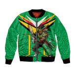 Personalized Guyana Cricket Amazon Warriors Bomber Jacket Tribal Warrior Mascot Fan