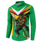 Personalized Guyana Cricket Amazon Warriors Button Sweatshirt Tribal Warrior Mascot Fan