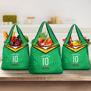 Personalized Guyana Cricket Amazon Warriors Grocery Bag Tribal Warrior Mascot Fan