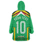Personalized Guyana Cricket Amazon Warriors Kid Wearable Blanket Hoodie Tribal Warrior Mascot Fan