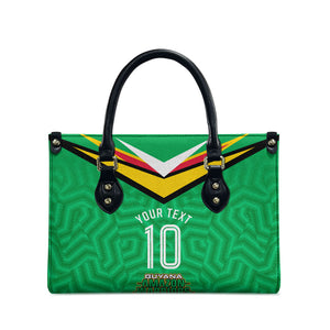 Personalized Guyana Cricket Amazon Warriors Leather Bag Tribal Warrior Mascot Fan
