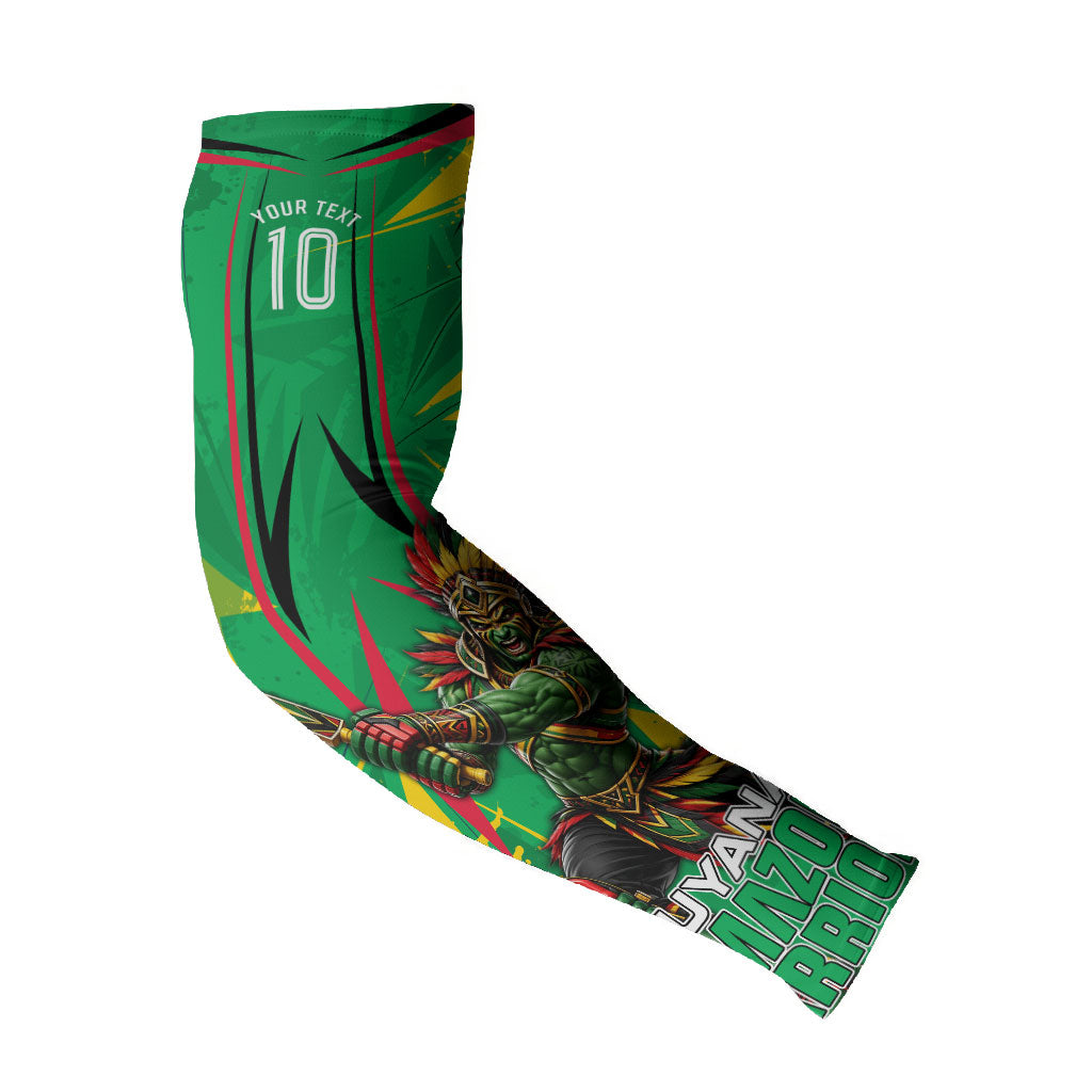 Personalized Guyana Cricket Arm Sleeves Amazon Warriors Tribal Mascot Sports