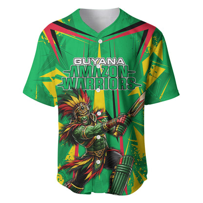Personalized Guyana Cricket Baseball Jersey Amazon Warriors Tribal Mascot Sports