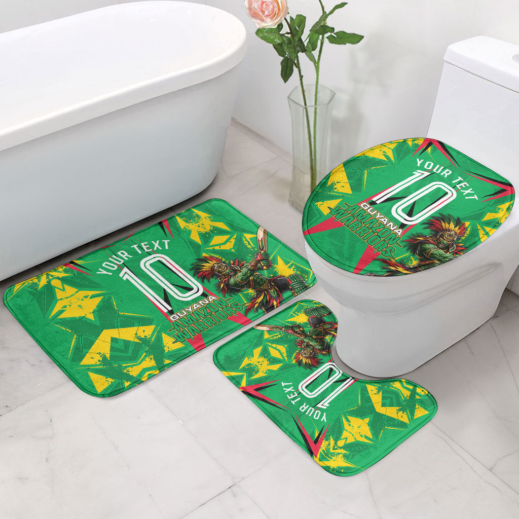 Personalized Guyana Cricket Bathroom Set Amazon Warriors Tribal Mascot Sports