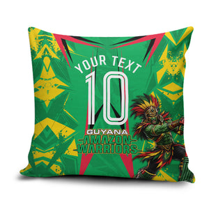 Personalized Guyana Cricket Pillow Cover Amazon Warriors Tribal Mascot Sports