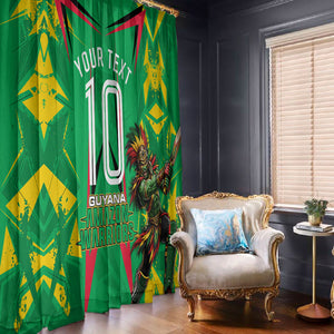Personalized Guyana Cricket Window Curtain Amazon Warriors Tribal Mascot Sports