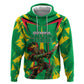 Personalized Guyana Cricket Zip Hoodie Amazon Warriors Tribal Mascot Sports