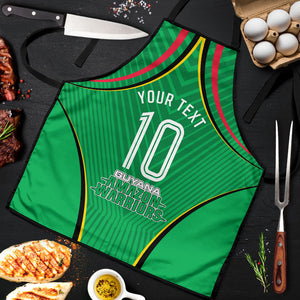 Personalized Guyana Cricket Amazon Warriors Apron Modern Geometric Sports Fan