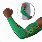 Personalized Guyana Cricket Amazon Warriors Arm Sleeves Modern Geometric Sports Fan