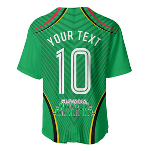 Personalized Guyana Cricket Amazon Warriors Baseball Jersey Modern Geometric Sports Fan