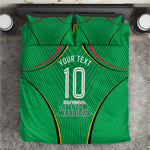 Personalized Guyana Cricket Amazon Warriors Bedding Set Modern Geometric Sports Fan
