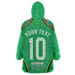 Personalized Guyana Cricket Amazon Warriors Kid Wearable Blanket Hoodie Modern Geometric Sports Fan