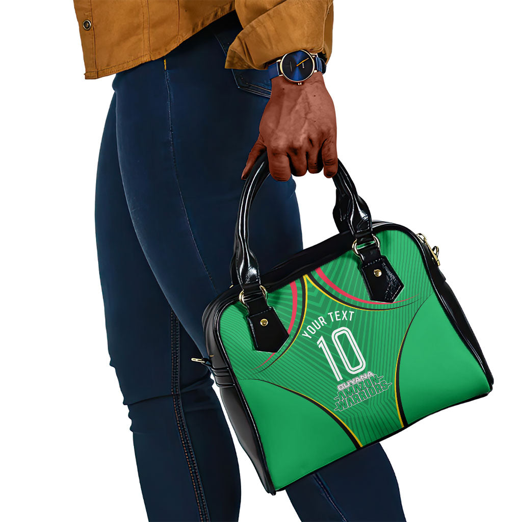 Personalized Guyana Cricket Amazon Warriors Shoulder Handbag Modern Geometric Sports Fan