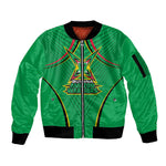 Personalized Guyana Cricket Amazon Warriors Sleeve Zip Bomber Jacket Modern Geometric Sports Fan