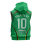 Personalized Guyana Cricket Amazon Warriors Sleeveless Zip Hoodie Modern Geometric Sports Fan