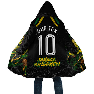 Personalized Jamaica Kingsmen Cloak Caribbean Cricket Royal Warrior King Mascot