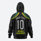 Personalized Jamaica Kingsmen Zip Hoodie Caribbean Cricket Royal Warrior King Mascot