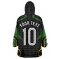 Personalized Jamaica Cricket Lion Mascot Kid Wearable Blanket Hoodie Kingsmen Royal King Batsman Sport