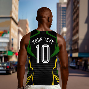Personalized Jamaica Cricket Lion Mascot Men Tank Top Kingsmen Royal King Batsman Sport