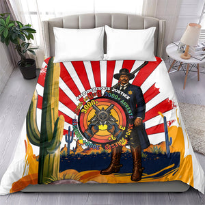 Bass Reeves Bedding Set Vintage African American Black Cowboy Western History