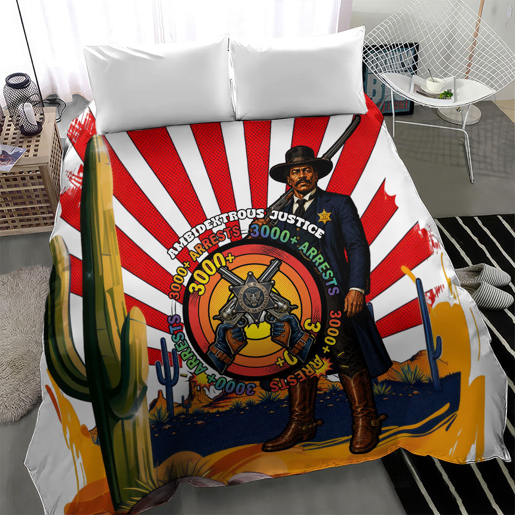 Bass Reeves Bedding Set Vintage African American Black Cowboy Western History
