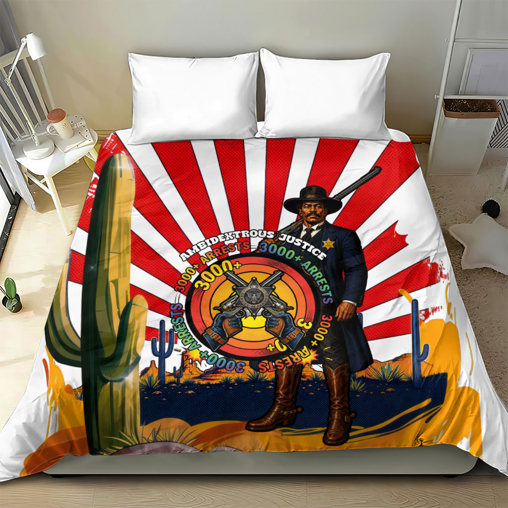 Bass Reeves Bedding Set Vintage African American Black Cowboy Western History