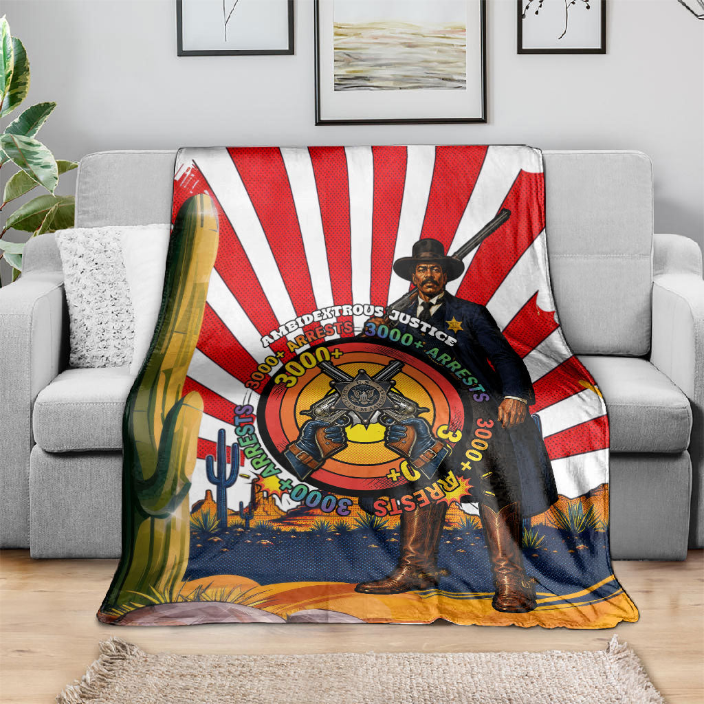 Bass Reeves Blanket Vintage African American Black Cowboy Western History