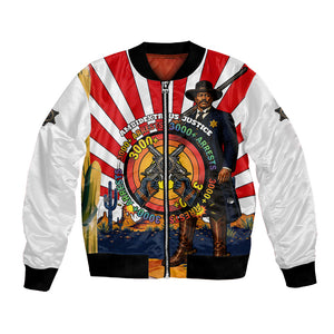 Bass Reeves Bomber Jacket Vintage African American Black Cowboy Western History