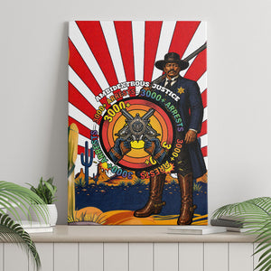 Bass Reeves Canvas Wall Art Vintage African American Black Cowboy Western History