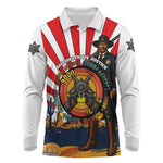 Bass Reeves Long Sleeve Polo Shirt Vintage African American Black Cowboy Western History