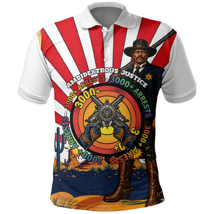 Bass Reeves Polo Shirt Vintage African American Black Cowboy Western History