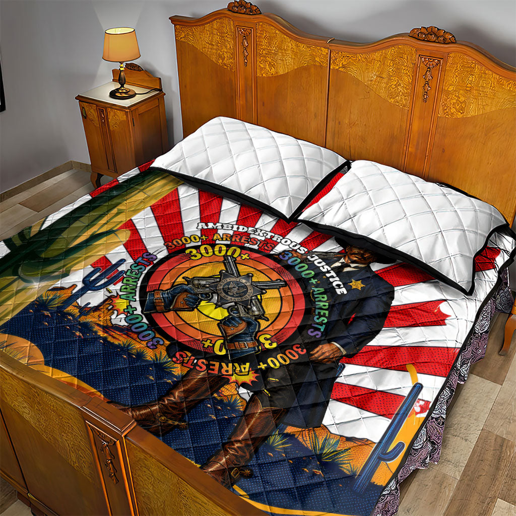 Bass Reeves Quilt Bed Set Vintage African American Black Cowboy Western History