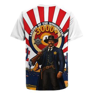 Bass Reeves Rugby Jersey Vintage African American Black Cowboy Western History