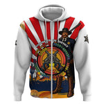 Bass Reeves Zip Hoodie Vintage African American Black Cowboy Western History
