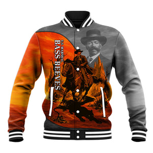 Bass Reeves Baseball Jacket Vintage Black Cowboy Old West Lawman
