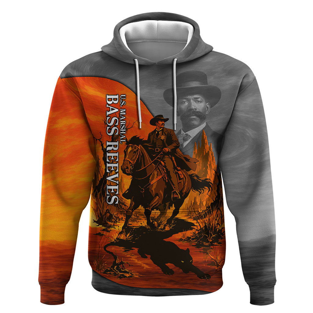 Bass Reeves Hoodie Vintage Black Cowboy Old West Lawman