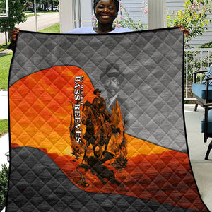 Bass Reeves Quilt Vintage Black Cowboy Old West Lawman