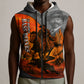 Bass Reeves Sleeveless Zip Hoodie Vintage Black Cowboy Old West Lawman