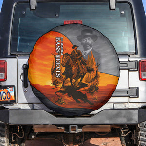 Bass Reeves Spare Tire Cover Vintage Black Cowboy Old West Lawman